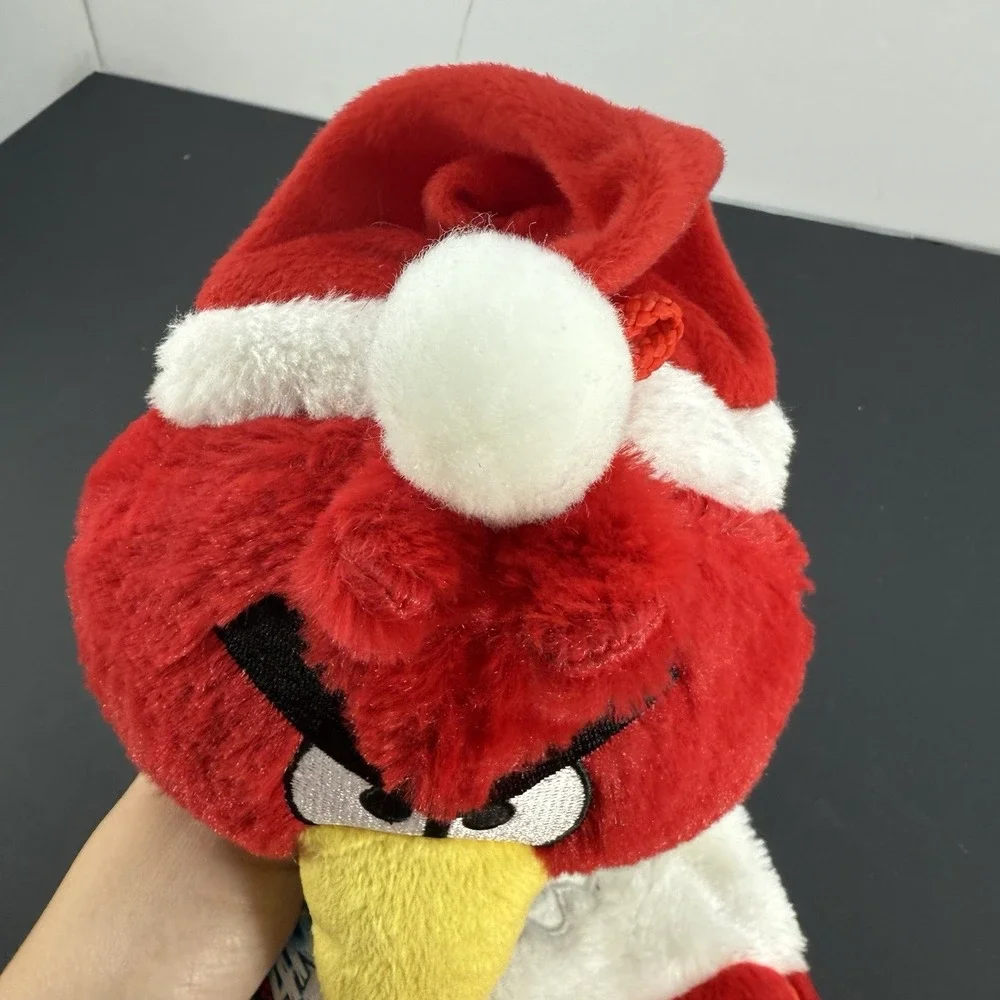 ANGRY BIRDS CHRISTMAS STOCKING RED BIRD PLUSH w/ Angry Bird Stuffed Head